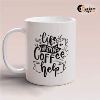 coffee quote mug design