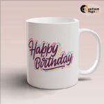 Outline Birthday Mug Design