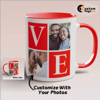 Love photo mug design