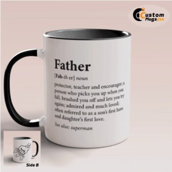 Message mug for dad