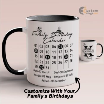 birthday date mugs